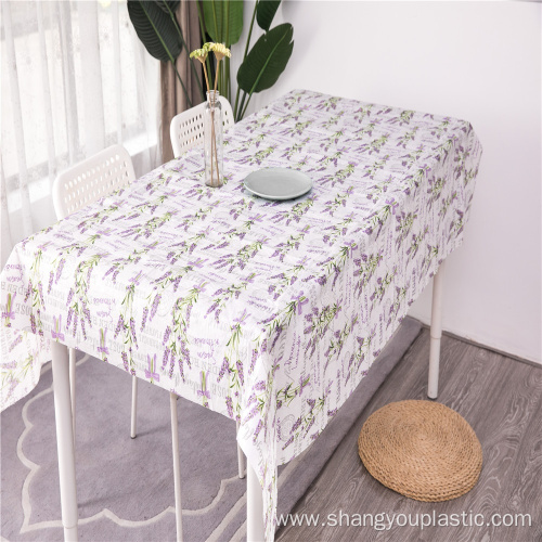 wholesale peva tablecloth backed with flannel
